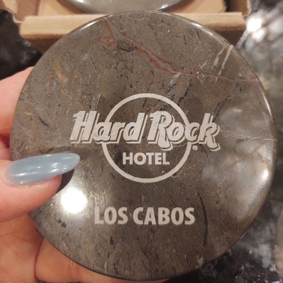 Hard Rock Hotel Brown Onyx Marble Coasters - Picture 2 of 4